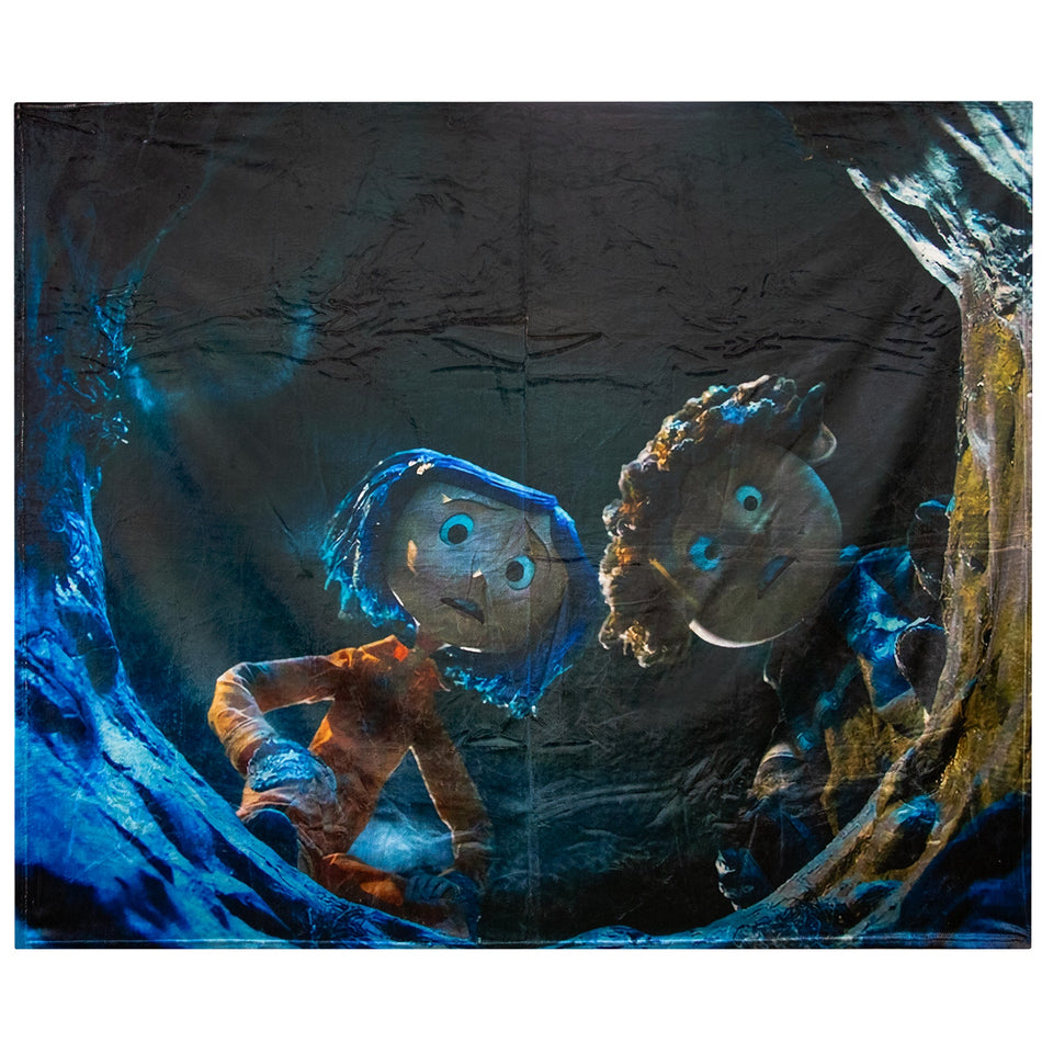 NEW Throw Blanket - Coraline Lightweight Super Soft Fleece Blanket 50" x 60"