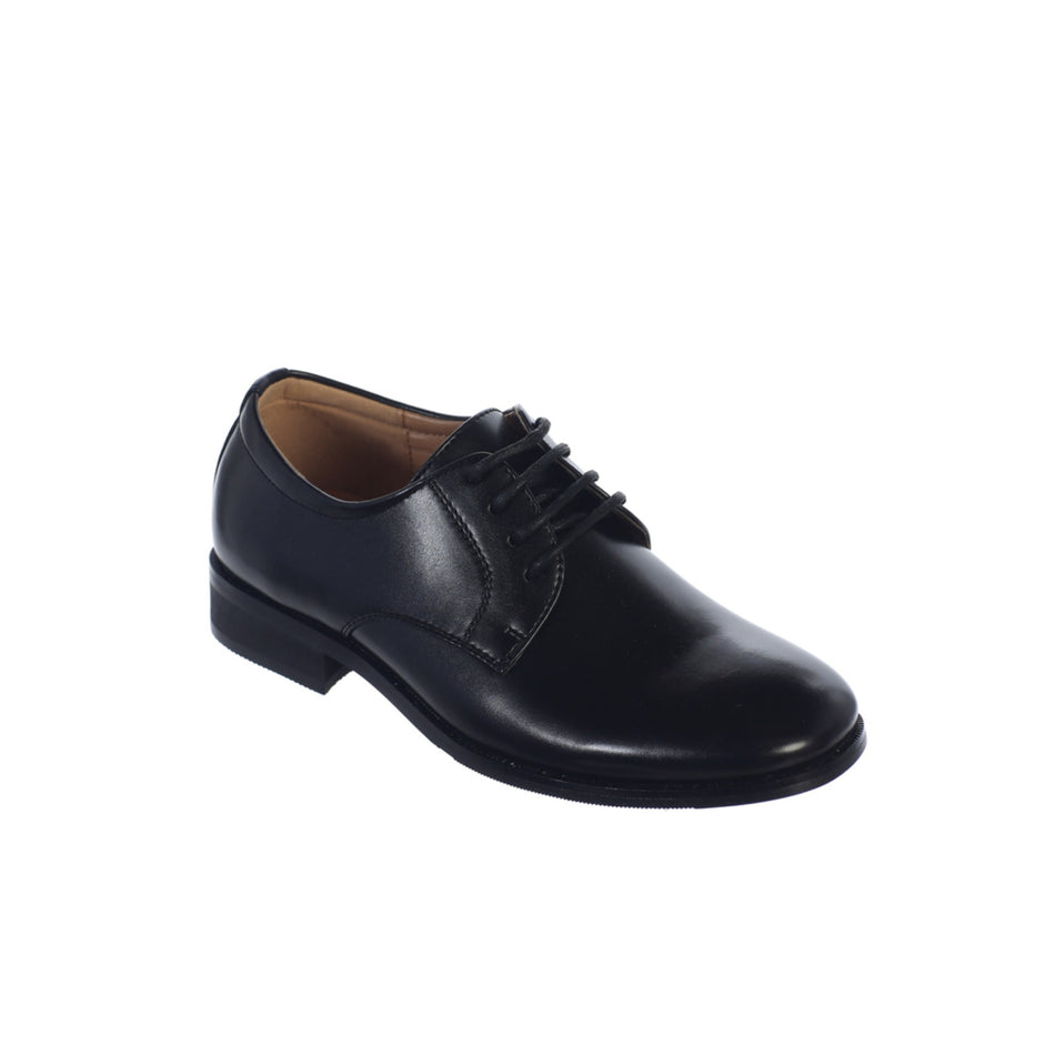 NEW Boy's Communion Dress Shoe - Black/Matte Lace Up - Size 4