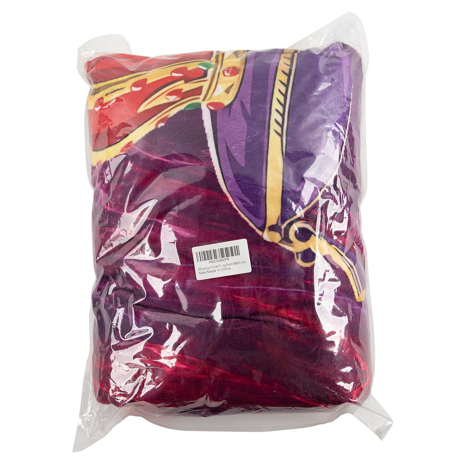 NEW Throw Blanket - Crown Royal Whiskey Blanket 80" x 60" Bar, Man Cave, Game room decor