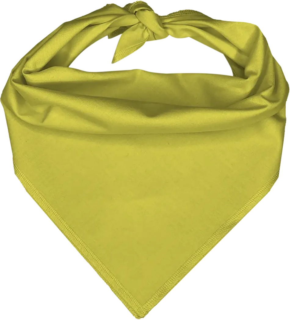 Pet Triangle Solid Bandana, 27X 38X 27, 600Pcs, Light Yellow,