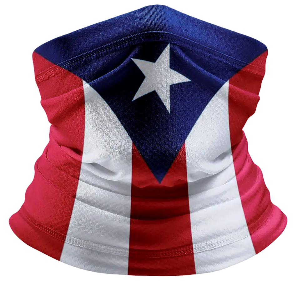 Country Flag Tube Headband - Puerto Rico Flag, 12 pieces