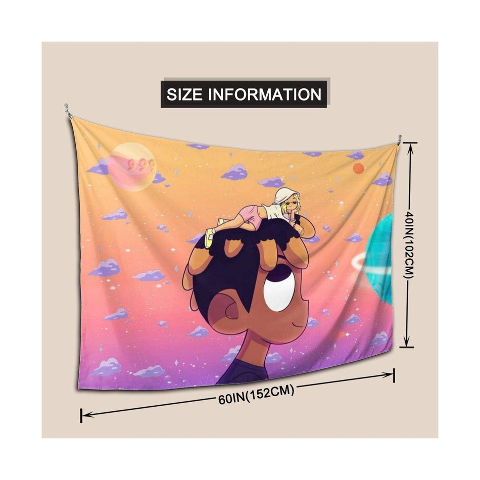 NEW Tapestry - Juice World Rapper Wall Art 40"x 60" Dorm/Room Decor