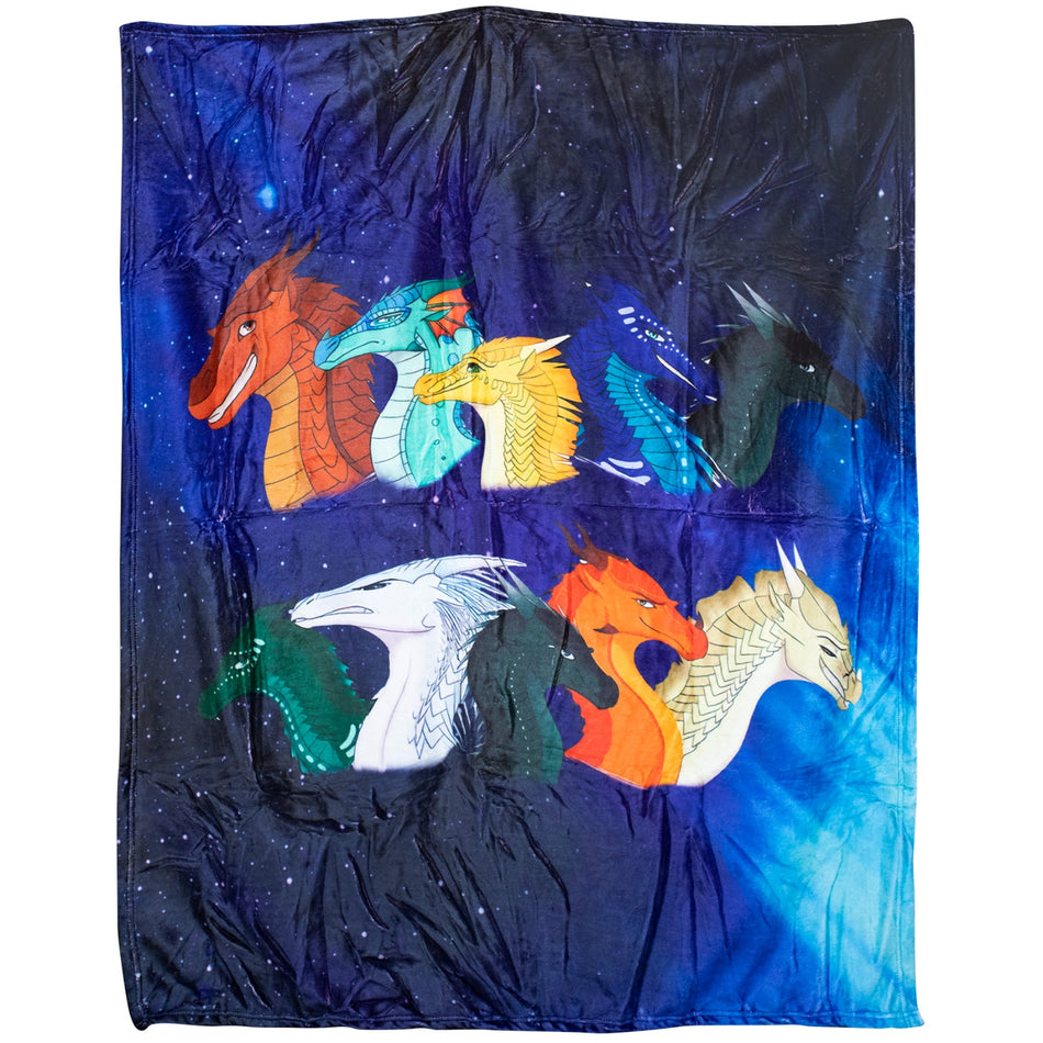 NEW Throw Blanket - Wings of Fire Dragons Silky Feel, Super Soft 50"x40" (Style 4)