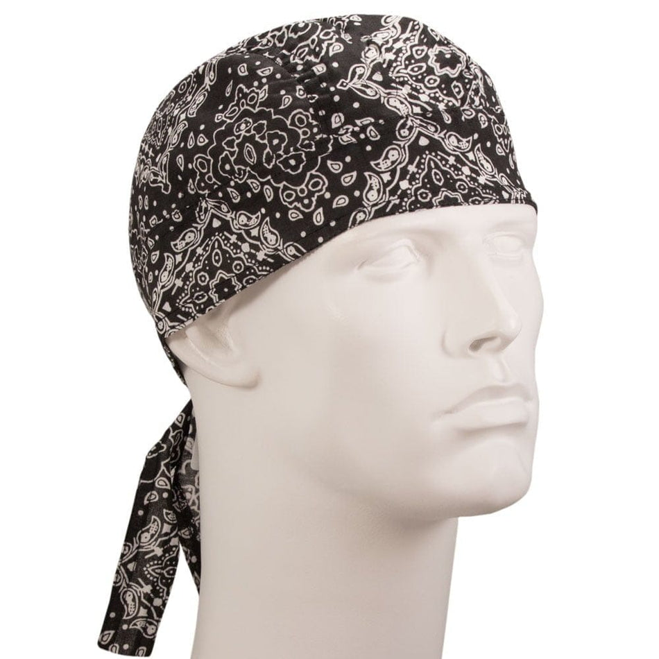 Paisley Black Head Wrap - 1 piece
