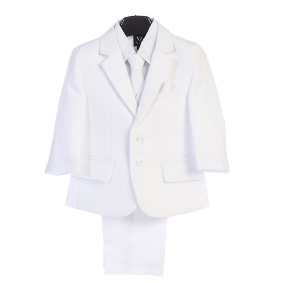 NEW Boys First Holy Communion Suit - White 5 Piece w/Garment Bag - Size 16H